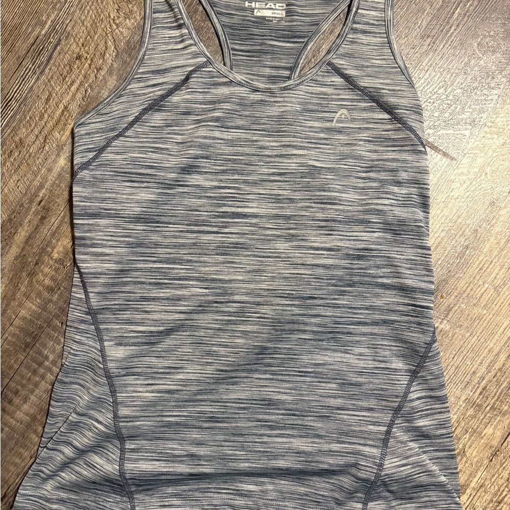HEAD Women's Striped Gray Tank Top